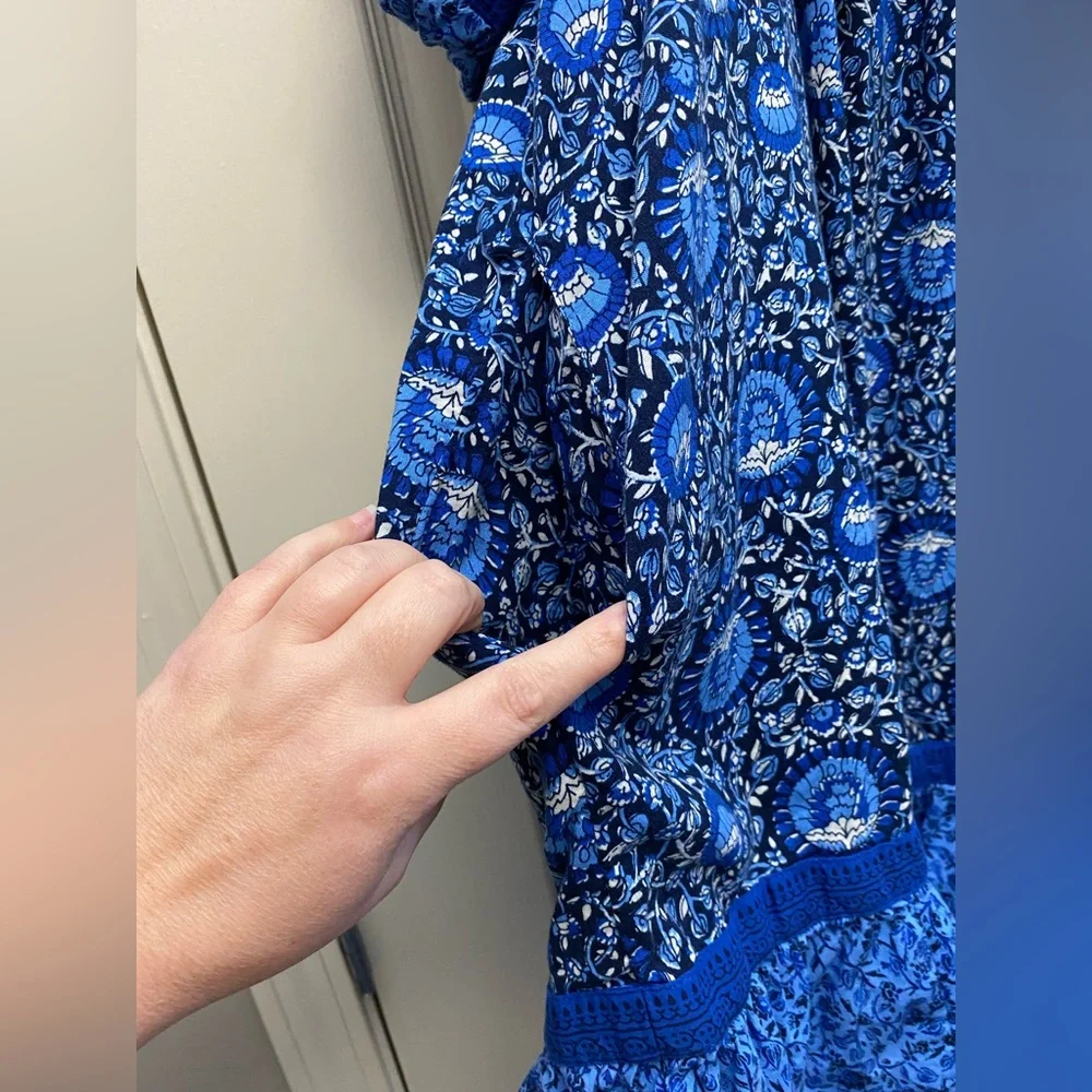 Old Navy print peasant dress - Picture 3 of 4